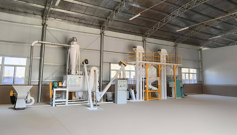 Livestock feed production line