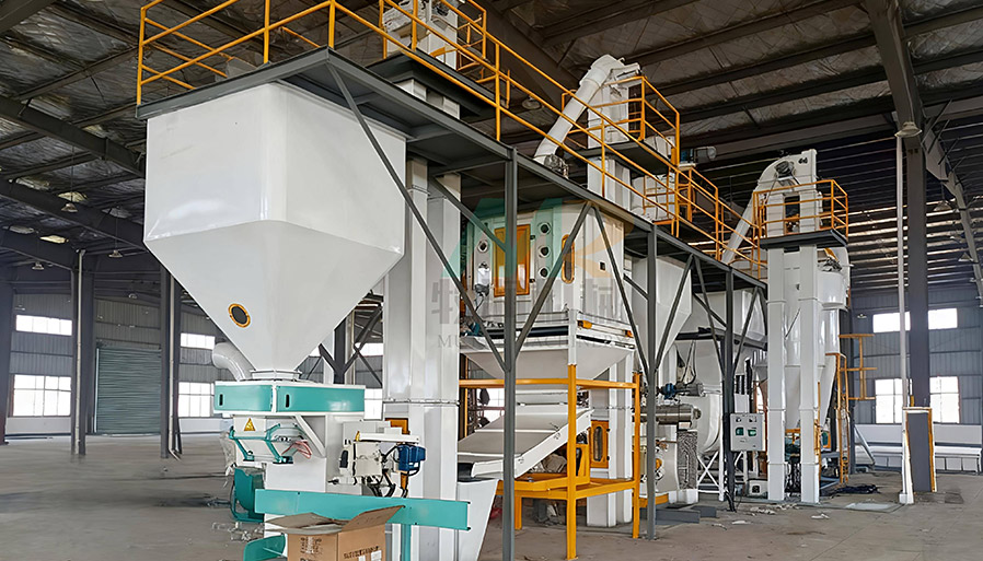 Livestock feed production line