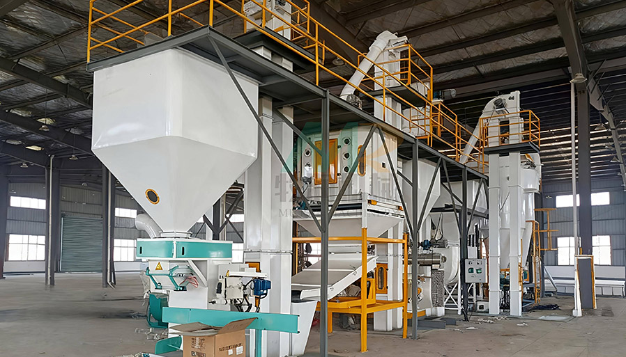 Poultry feed production line