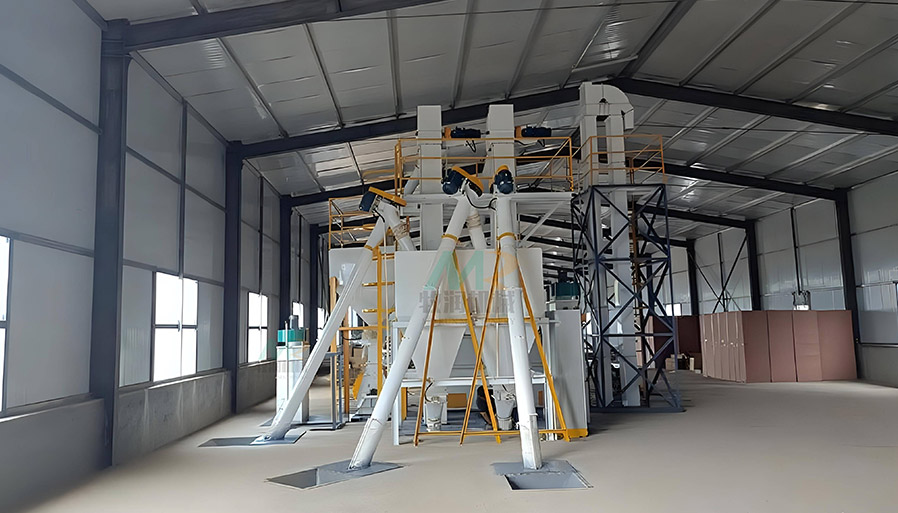Poultry feed production line