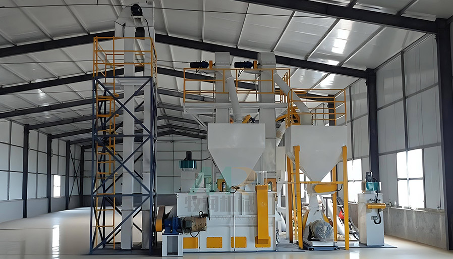 Poultry feed production line